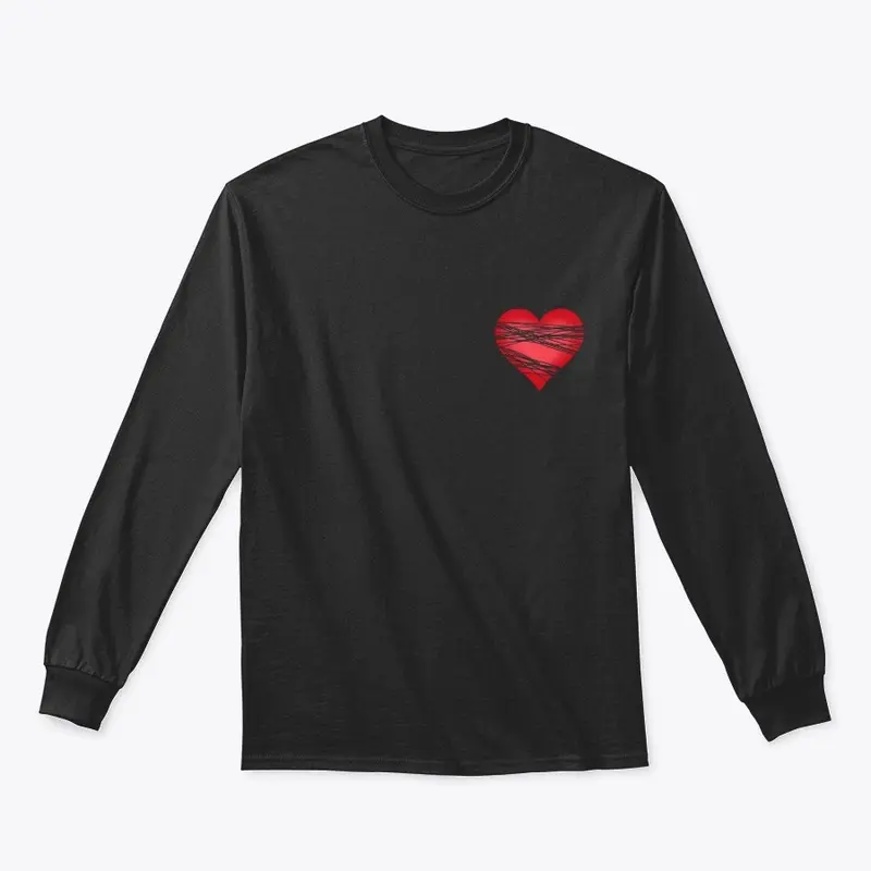 Threaded Heart Designed T-Shirt 